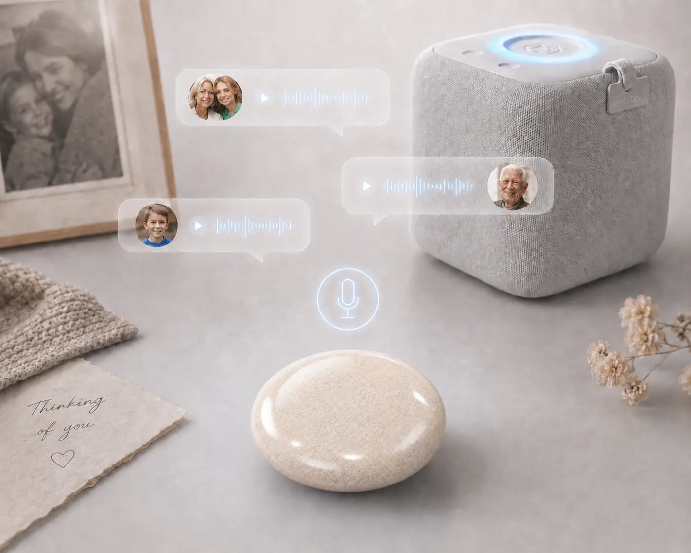 Runder sentatag CREATIV für persönliche Audioinhalte